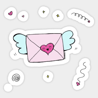 Love is in the air Sticker